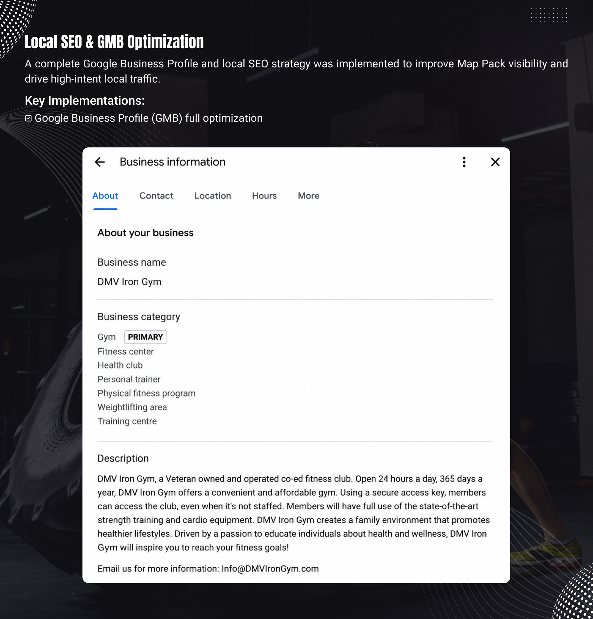 Gym SEO Case Study with Multiple #1 Map Rankings and Strong AI Search Visibility 2