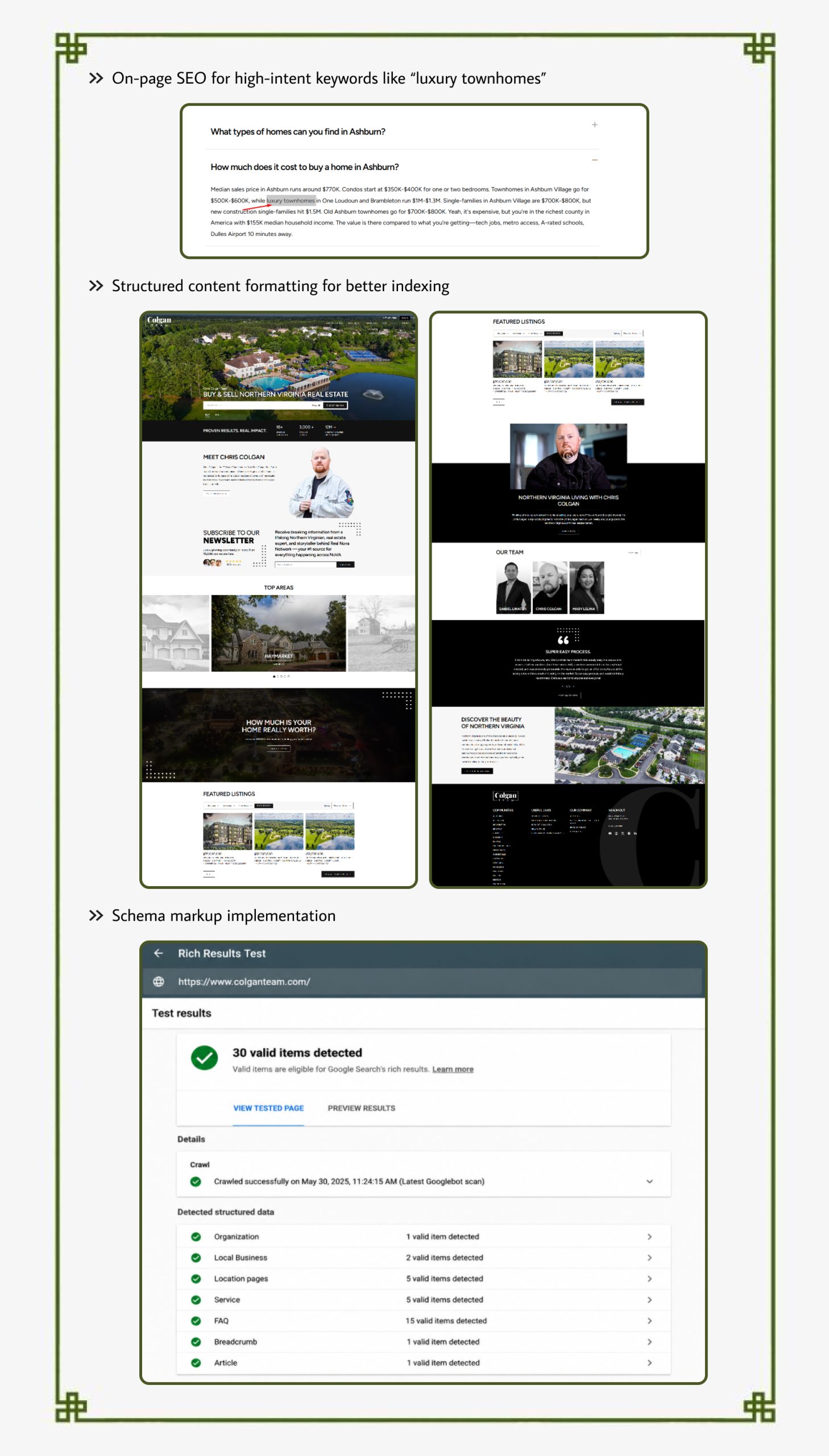 Real Estate Local SEO Case Study, Page 5
