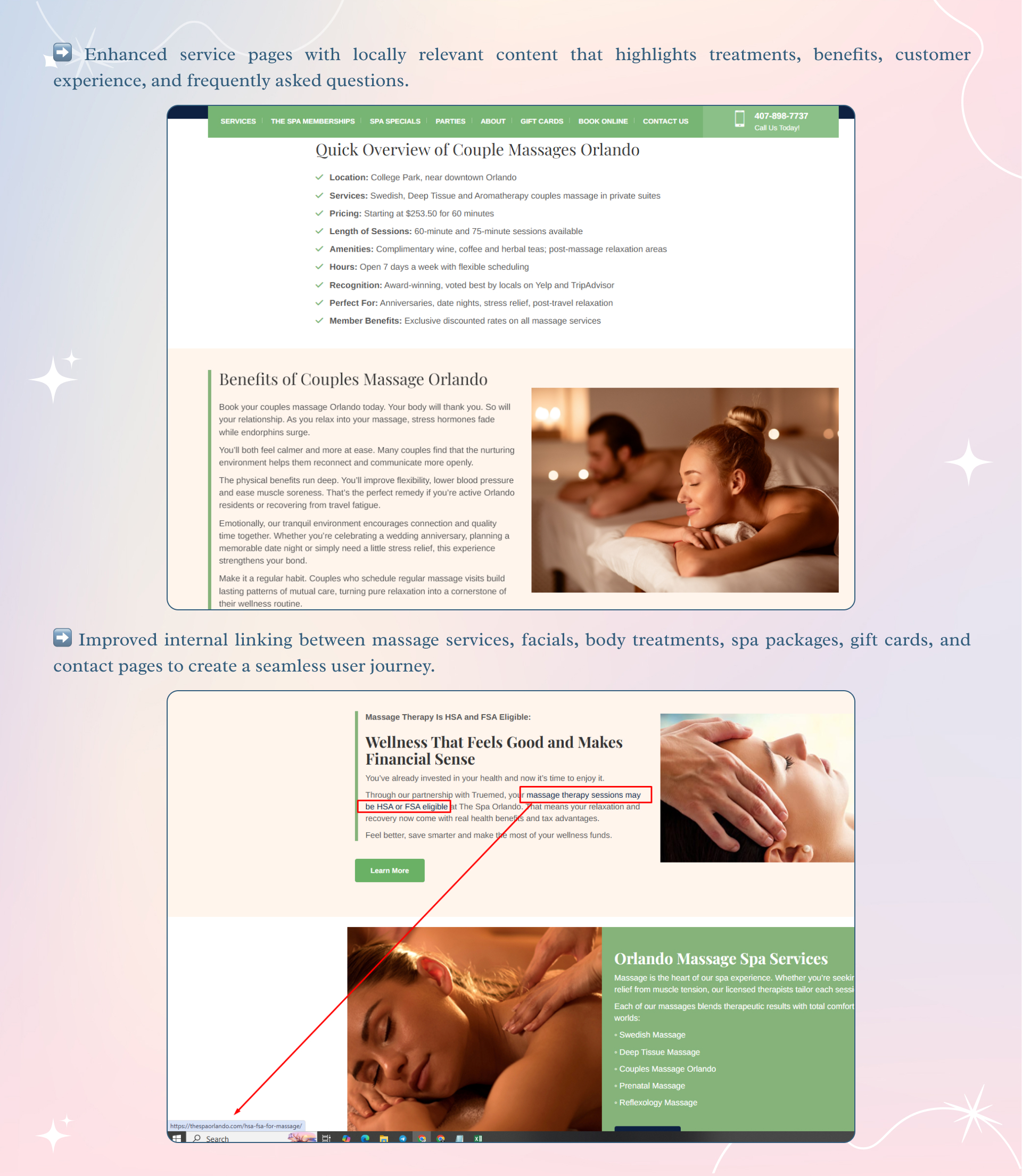 Spa Local SEO Case Study, Page 6
