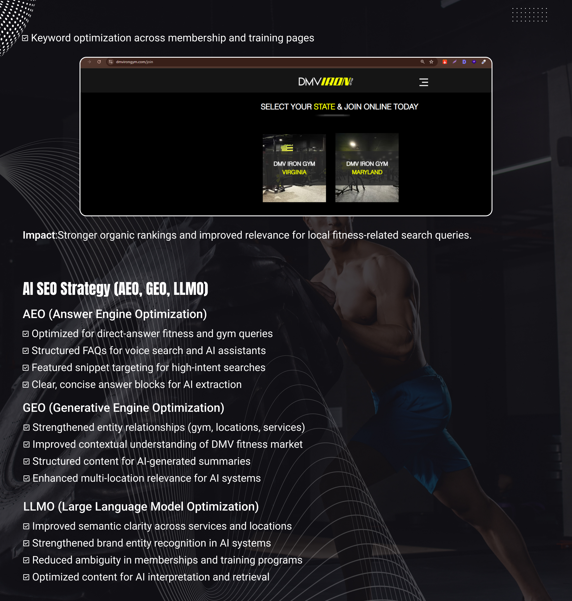 Gym SEO Case Study with Multiple #1 Map Rankings and Strong AI Search Visibility 8