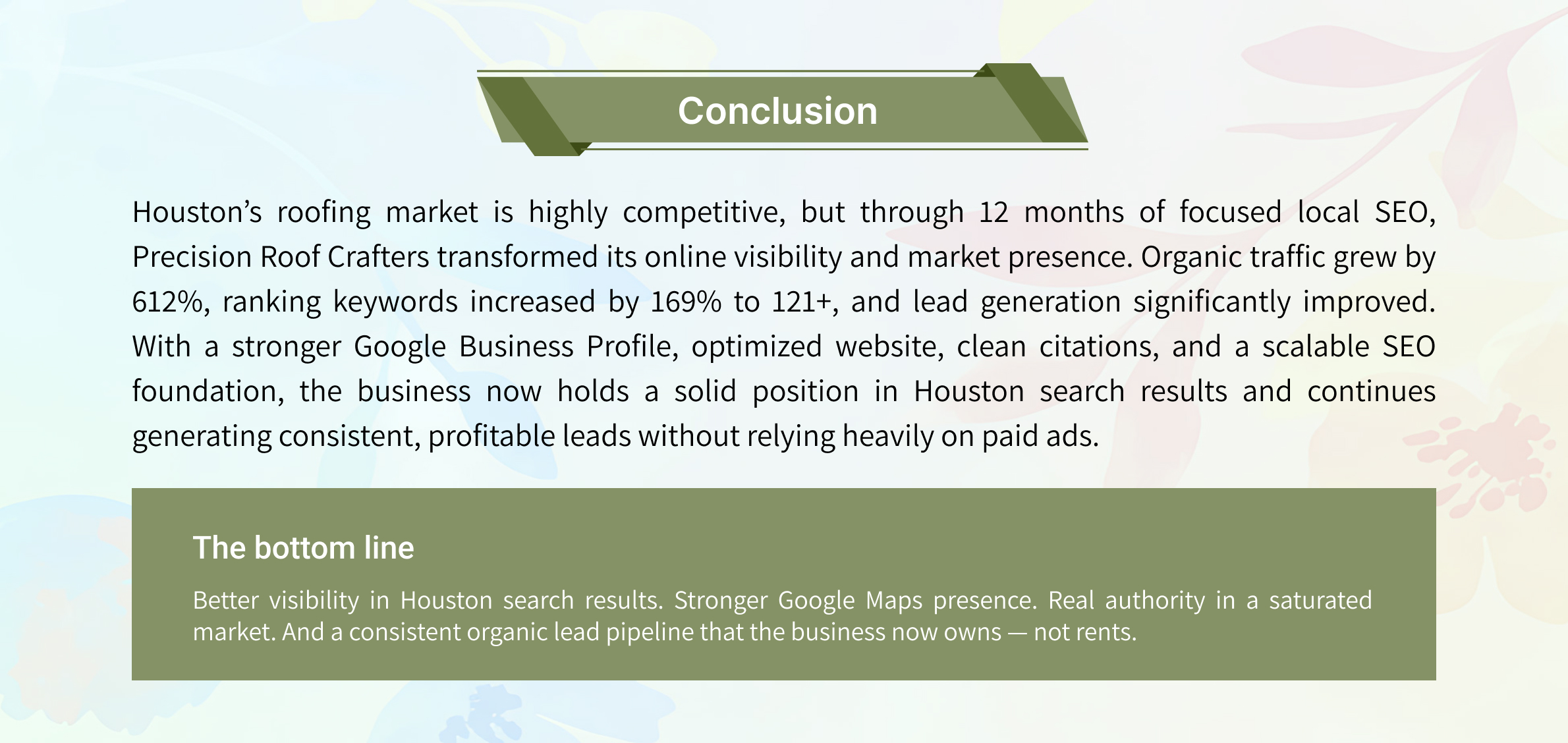 Roofing Local SEO Case Study, Page 9